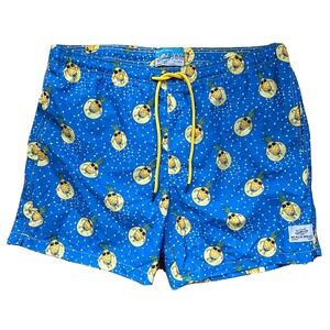 Beach Bros Swim Trunks Men's 2XL Quick Dry Geometric Cool Pineapple Shorts
